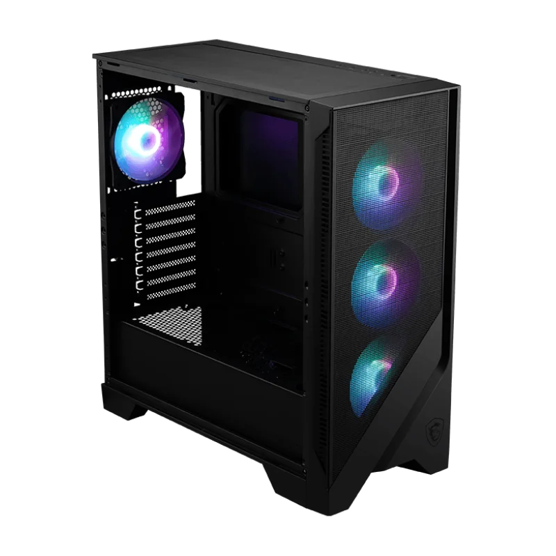 Boîtier Gaming Moyen Tour MSI MAG FORGE 320R AIRFLOW / ATX / ARGB / Noir - MSI - photo 2