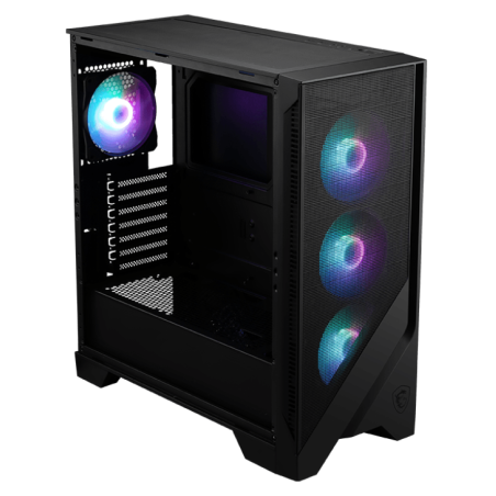 Boîtier Gaming Moyen Tour MSI MAG FORGE 320R AIRFLOW / ATX / ARGB / Noir - MSI - photo 8