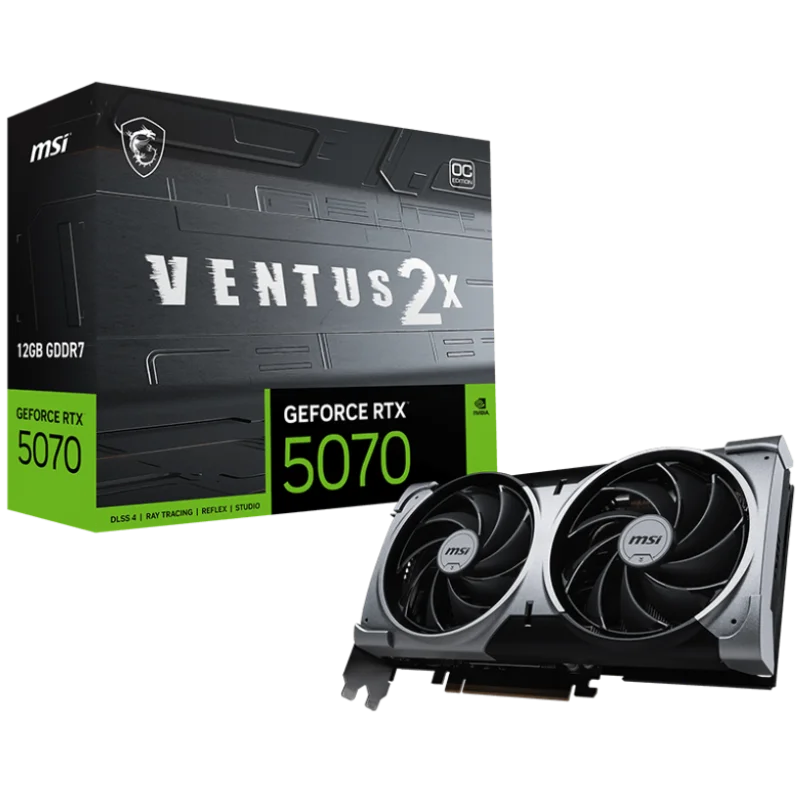 CARTE GRAPHIQUE MSI GeForce RTX 5070 12G VENTUS 2X OC