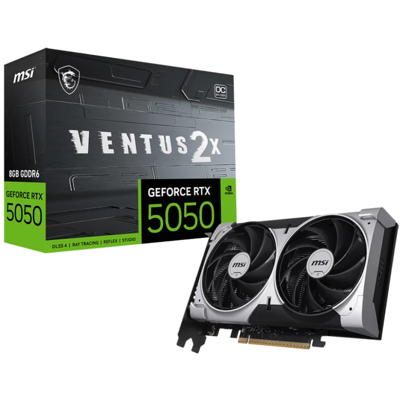 Carte graphique MSI NVIDIA GeForce RTX 5050 VENTUS 2X OC / 8 Go GDDR6