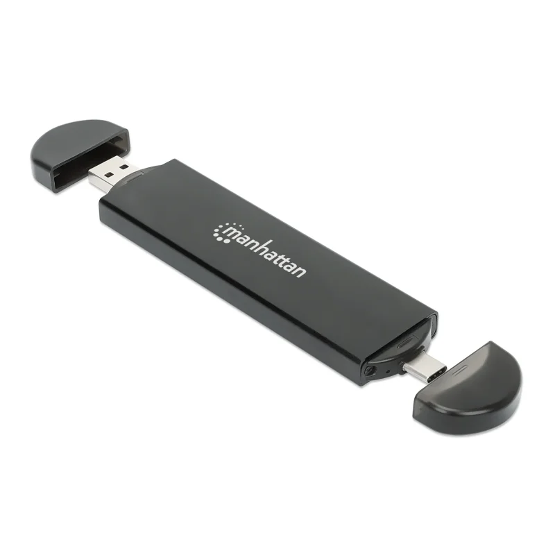 Boîtier USB M.2 NVMe et SATA SSD Manhattan / Noir - photo 2