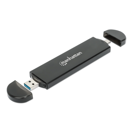 Boîtier USB M.2 NVMe et SATA SSD Manhattan / Noir - photo 6