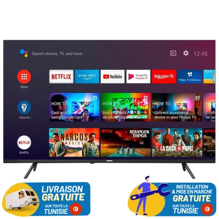 TV TELEFUNKEN 65” G3FN 4K GOOGLE TV AVEC RÉCEPTEUR INTÉGRÉ - Google - photo 4