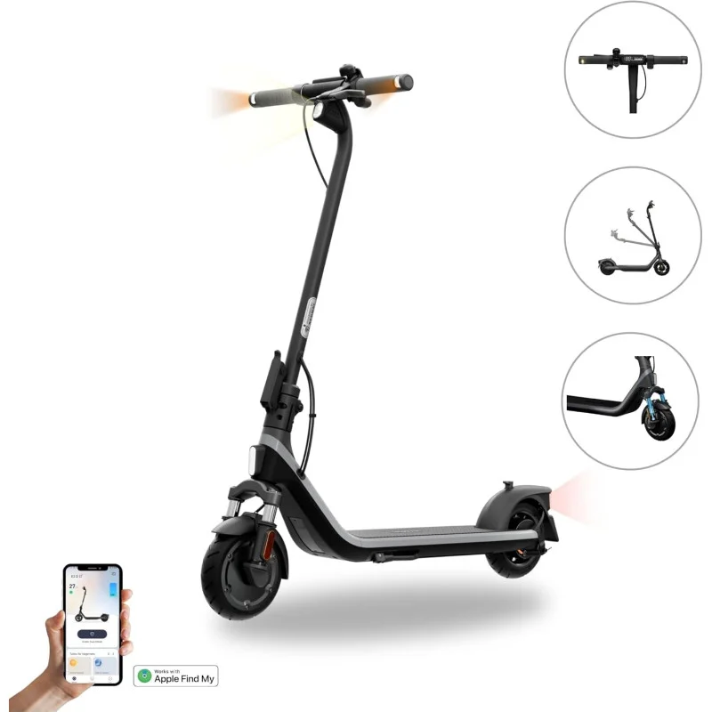 Trottinette électrique Segway-Ninebot E2 D II / 90 kg / 20 km/h / 450 Watts / Noir - photo 1