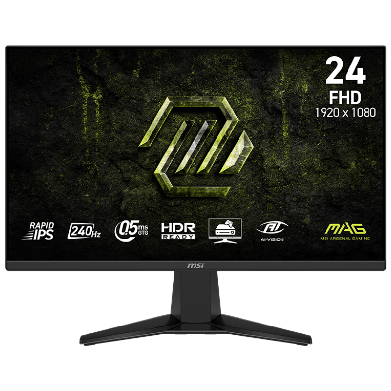Écran Gaming MSI MAG 245F X24 24" Full HD IPS / 240 Hz / HDMI/DP / Noir - MSI - photo 1