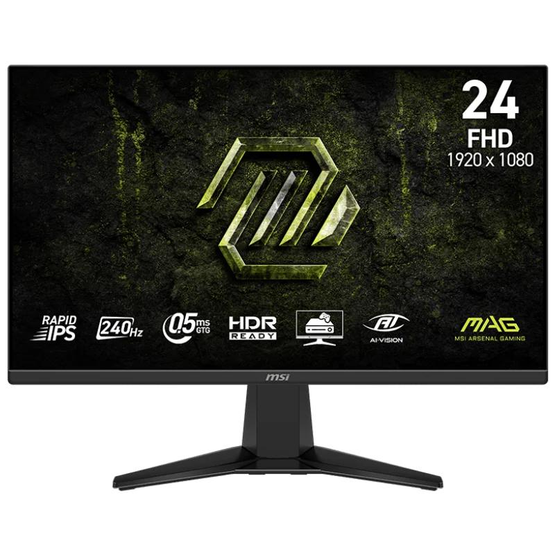 Écran Gaming MSI MAG 245F X24 24" Full HD IPS / 240 Hz / HDMI/DP / Noir