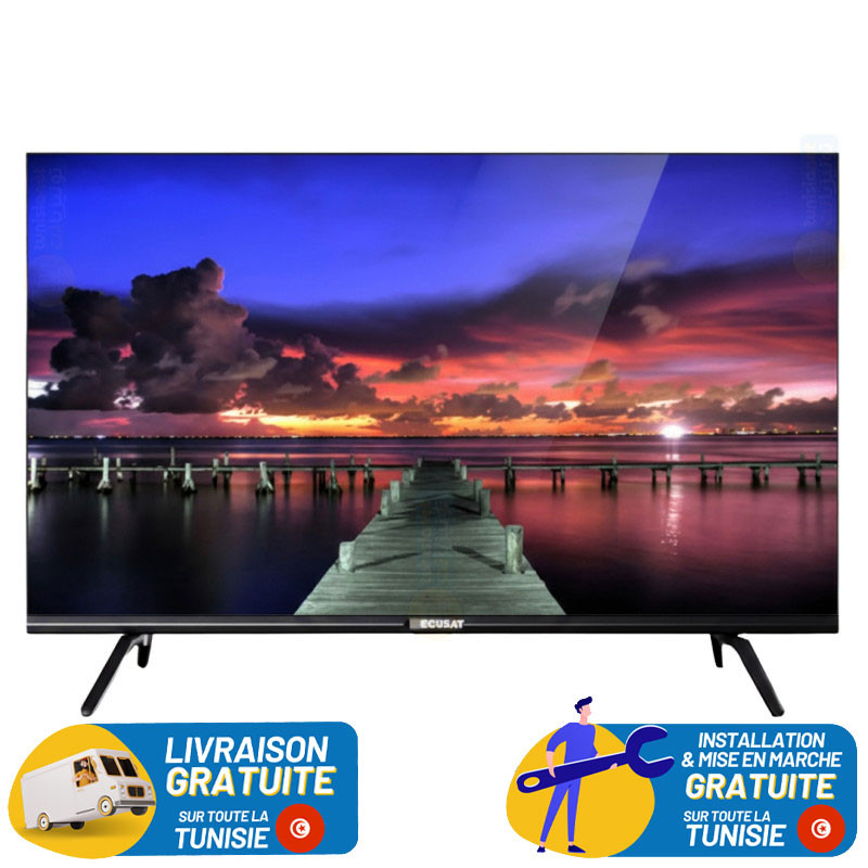 TV 43" ECOSAT T2 LED Full HD / Noir + Récepteur Gratuit - photo 2