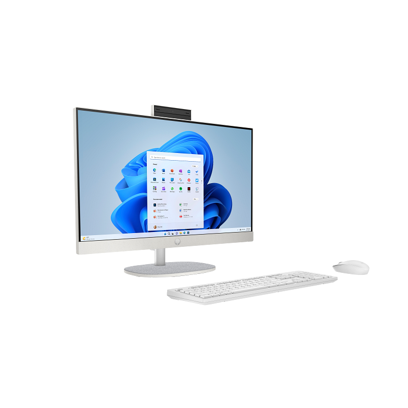 Pc de Bureau All in One HP 24-cr2013nk / Ultra 7 255U / 32 Go / 512 Go SSD / Windows 11 / Blanc coquillage - HP - photo 2