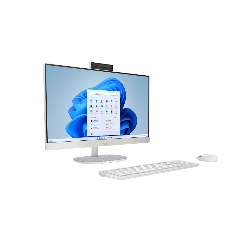 Pc de Bureau All in One HP 24-cr2013nk / Ultra 7 255U / 32 Go / 512 Go SSD / Windows 11 / Blanc coquillage - HP - photo 2