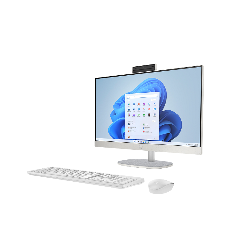 Pc de Bureau All in One HP 24-cr2013nk / Ultra 7 255U / 32 Go / 512 Go SSD / Windows 11 / Blanc coquillage - HP - photo 3