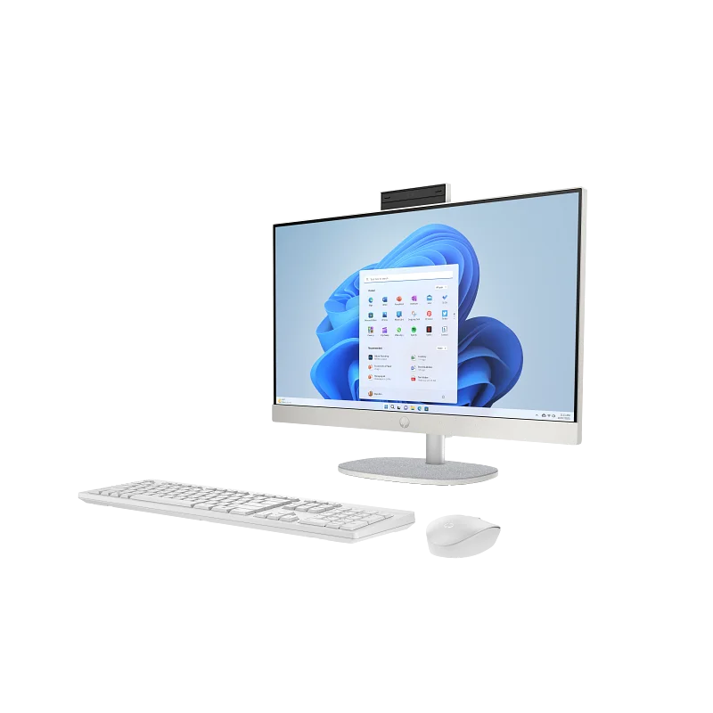 Pc de Bureau All in One HP 24-cr2013nk / Ultra 7 255U / 32 Go / 512 Go SSD / Windows 11 / Blanc coquillage - HP - photo 3
