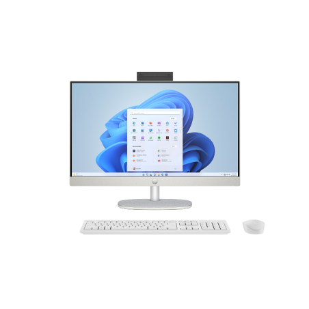 Pc de Bureau All in One HP 24-cr2013nk / Ultra 7 255U / 32 Go / 512 Go SSD / Windows 11 / Blanc coquillage - HP - photo 6