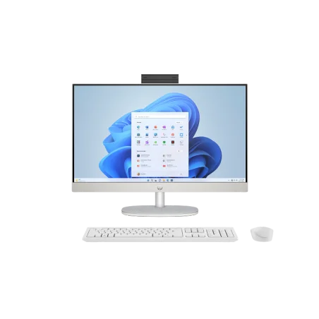 Pc de Bureau All in One HP 24-cr2013nk / Ultra 7 255U / 32 Go / 512 Go SSD / Windows 11 / Blanc coquillage - HP - photo 6