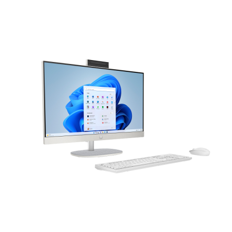 Pc de Bureau All in One HP 24-cr2013nk / Ultra 7 255U / 32 Go / 512 Go SSD / Windows 11 / Blanc coquillage - HP - photo 7