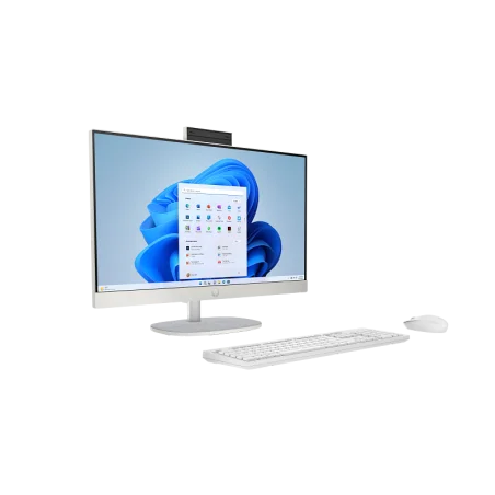 Pc de Bureau All in One HP 24-cr2013nk / Ultra 7 255U / 32 Go / 512 Go SSD / Windows 11 / Blanc coquillage - HP - photo 7