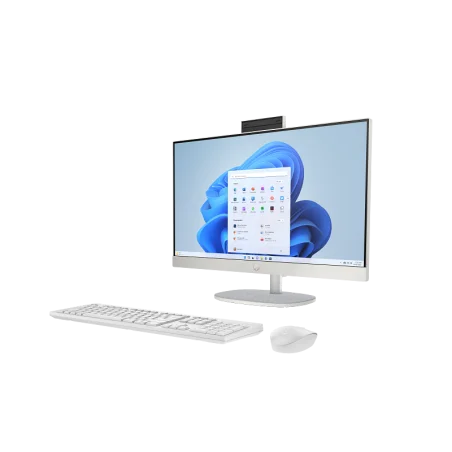 Pc de Bureau All in One HP 24-cr2013nk / Ultra 7 255U / 32 Go / 512 Go SSD / Windows 11 / Blanc coquillage - HP - photo 9