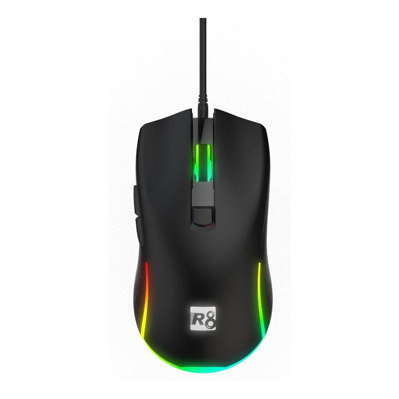 SOURIS 6D Gaming RGB LED Light  R8 1633 / 3 600 DPI / BLACK - photo 1