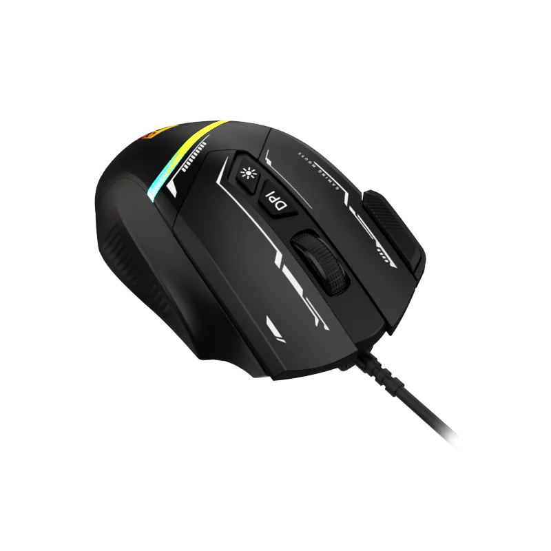 SOURIS OPTIQUE R8 8D / 7200 DPI / RGB / G208 / Noir - photo 2