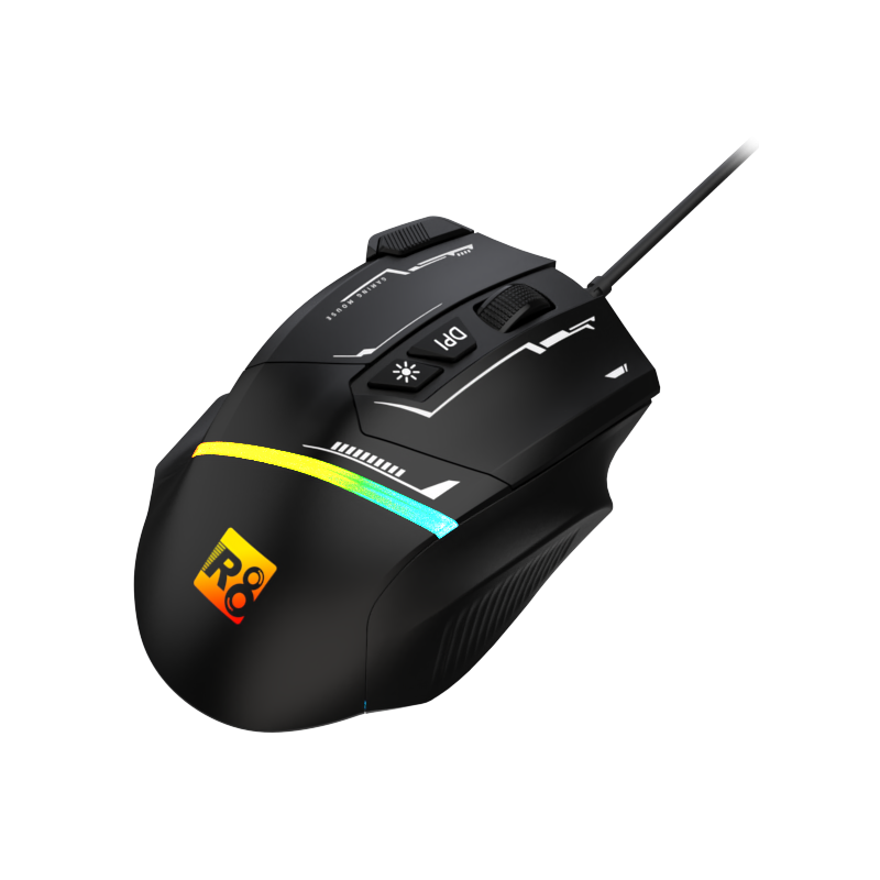 SOURIS OPTIQUE R8 8D / 7200 DPI / RGB / G208 / Noir - photo 3