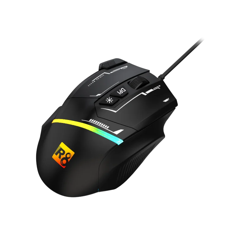 SOURIS OPTIQUE R8 8D / 7200 DPI / RGB / G208 / Noir - photo 3