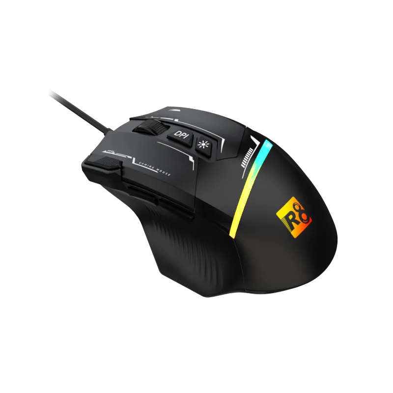 SOURIS OPTIQUE R8 8D / 7200 DPI / RGB / G208 / Noir - photo 5