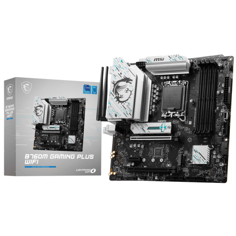 Carte mère MSI B760M GAMING PLUS WIFI / mATX / DDR5 - MSI - photo 1