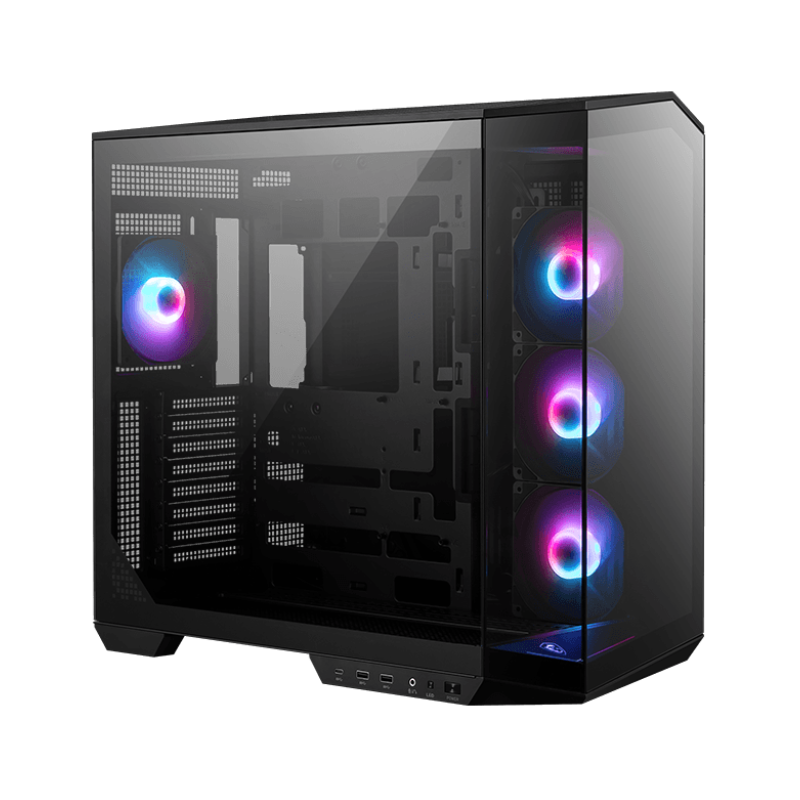 Boîtier Gaming Moyen Tour MSI MAG PANO 100R PZ / ATX / ARGB / Noir - MSI - photo 1