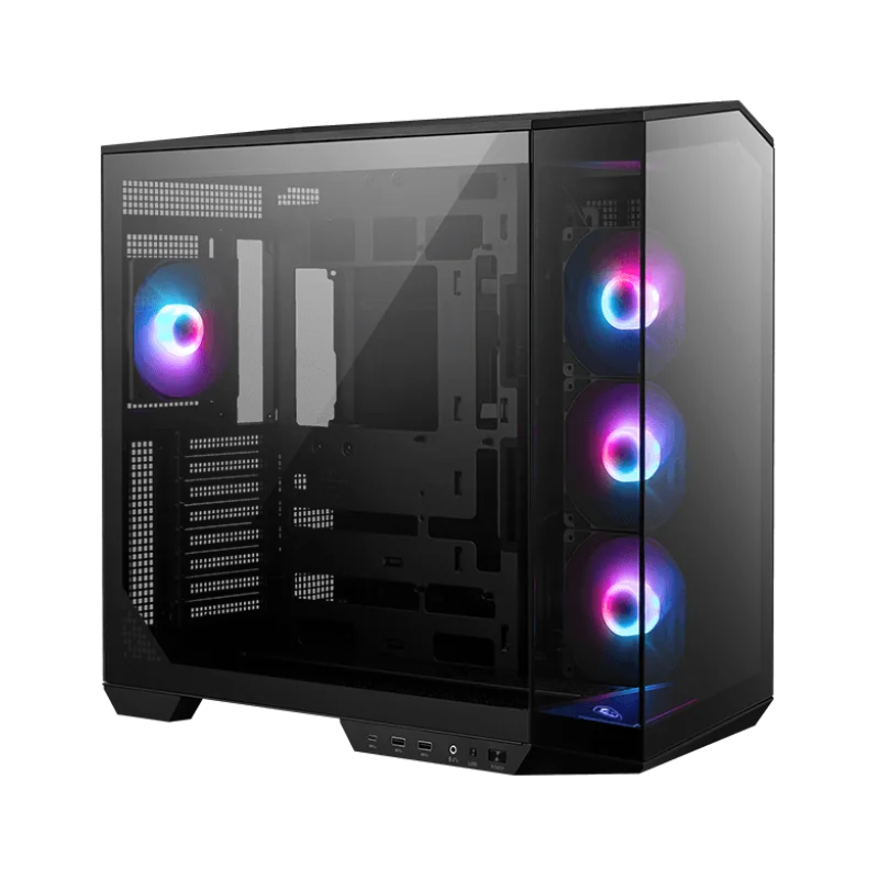 Boîtier Gaming Moyen Tour MSI MAG PANO 100R PZ / ATX / ARGB / Noir