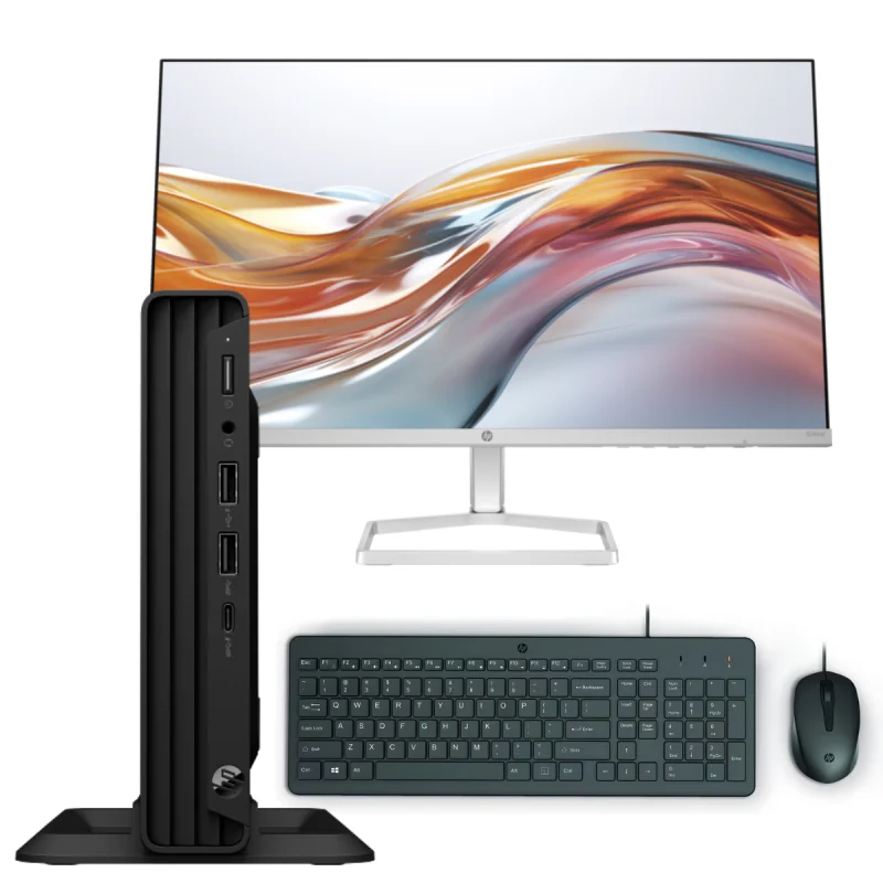Pc de Bureau HP Pro Mini 260 G9 / i3-1315U / 256 Go SSD Avec Écran HP 524SW 24" Full HD IPS / 100 Hz
