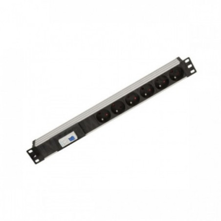 Multiprise Rackable W&T 2260C 6 Prises Avec disjoncteur / Noir - photo 3