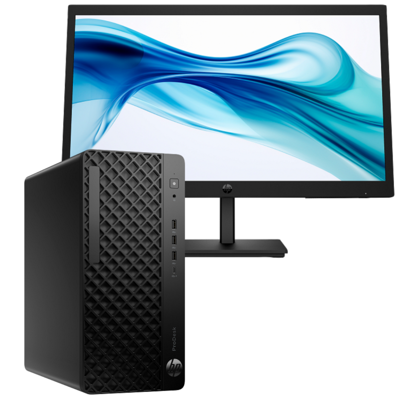 Pc de bureau HP ProDesk 4 Tower G1i / Ultra 5 225 / 16 Go DDR5 / 512 Go Avec écran 21.5" Full HD - HP - photo 1