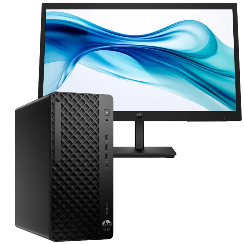 Pc de bureau HP ProDesk 4 Tower G1i / Ultra 5 225 / 16 Go DDR5 / 512 Go Avec écran 21.5" Full HD