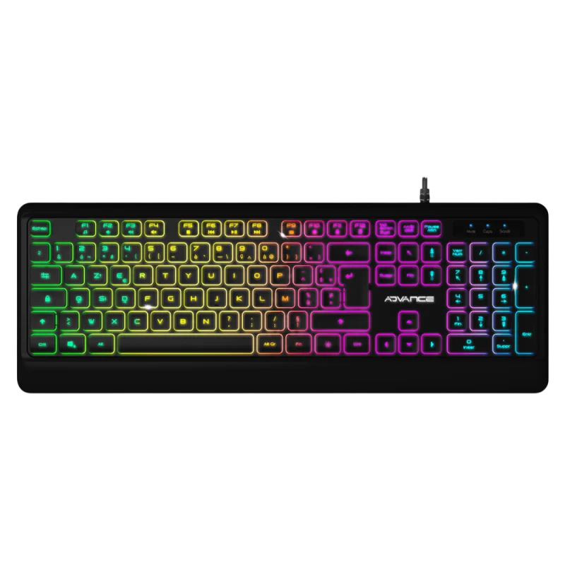 Clavier ADVANCE Gaming RGB Rainbow / Noir - photo 2