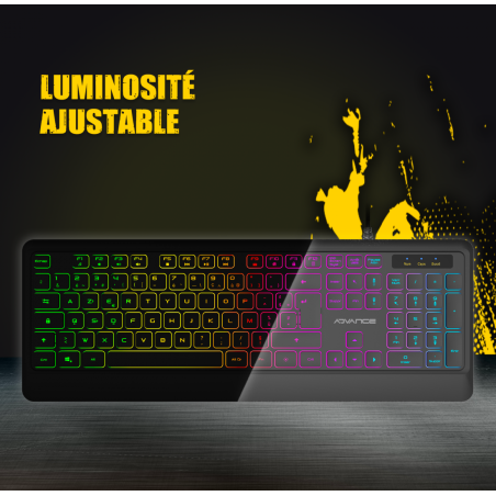 Clavier ADVANCE Gaming RGB Rainbow / Noir - photo 15