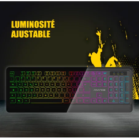 Clavier ADVANCE Gaming RGB Rainbow / Noir - photo 15