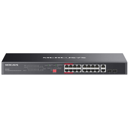 Switch Rackable Mercusys 16 Ports Giga PoE+ avec 2 Ports Giga et 2 SFP Slot 1Gb - photo 3