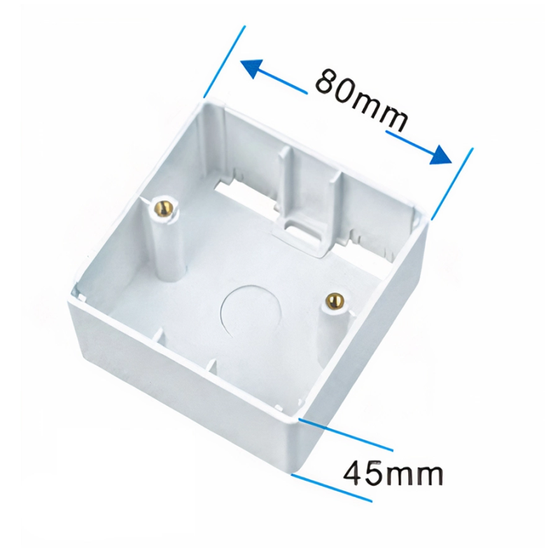 Boite de prise apparente  80 x 80 x 45 WT-2030C / WHITE - photo 1