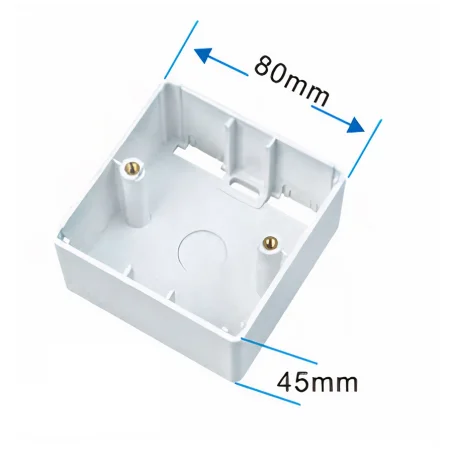 Boite de prise apparente  80 x 80 x 45 WT-2030C / WHITE - photo 3