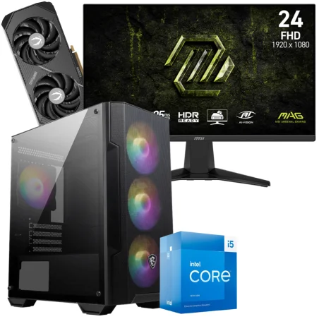 Setup Gamer Special Pc de Bureau Gaming / i5-13400F / RTX 5070 12G / 32 Go Avec Écran Gaming MSI MAG 245F X24 24" Full HD IPS / 240 Hz - MSI - photo 3