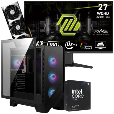 Setup Gamer Special Pc de Bureau Gaming / Ultra 7 265KF / RTX 5070 12G / 32 Go Avec Écran Gaming MSI MAG 275QF 27" WQHD IPS / 180 Hz - MSI - photo 3