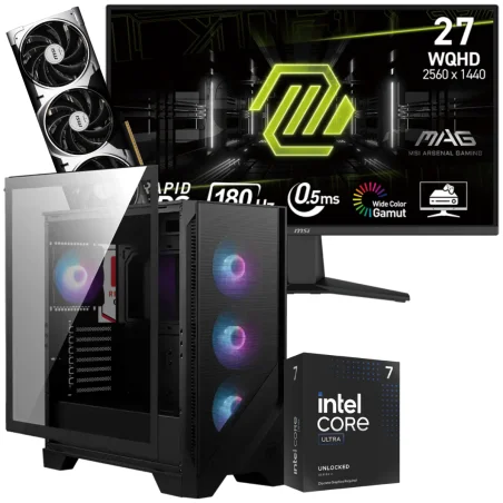 Setup Gamer Special Pc de Bureau Gaming / Ultra 7 265KF / RTX 5070 12G / 32 Go Avec Écran Gaming MSI MAG 275QF 27" WQHD IPS / 180 Hz - MSI - photo 3