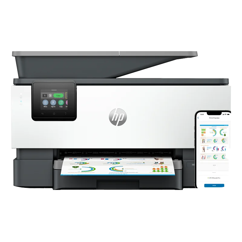 Imprimante tout-en-un HP OfficeJet Pro 9120b 4V2N8C / Couleur / A4 / WiFi / Blanc - HP - photo 1