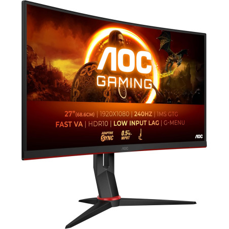 ECRAN GAMING AOC CURVED 27" FHD 280Hz VA 0,3Ms MPRT HDMI/DP / NOIR - photo 10