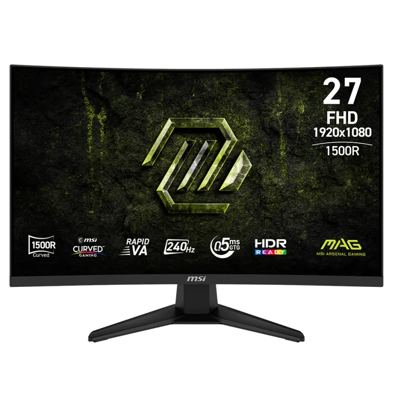 Écran Gaming MSI MAG275CF X24 CURVED 27" FHD RAPID VA 240Hz 0.5ms HDMI/DP / Noir