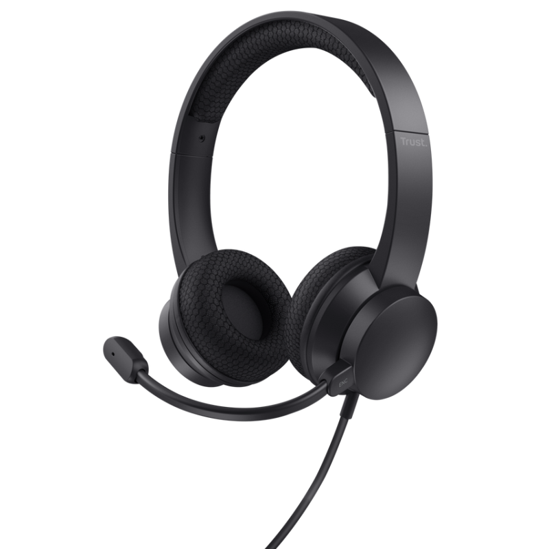 Micro Casque Filaire Trust Ayda USB Pour PC/ Noir - Trust - photo 1
