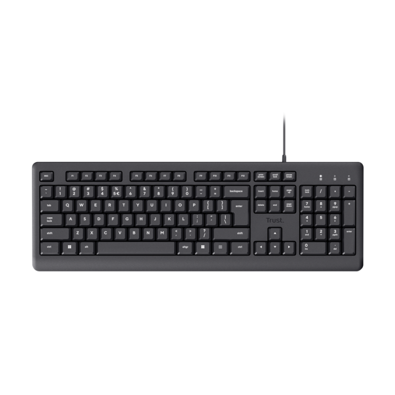 Clavier Filaire TRUST PRIMO AZERTY Français / Noir - Trust - photo 1