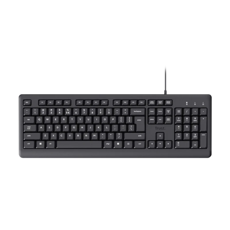 Clavier Filaire TRUST PRIMO AZERTY Français / Noir