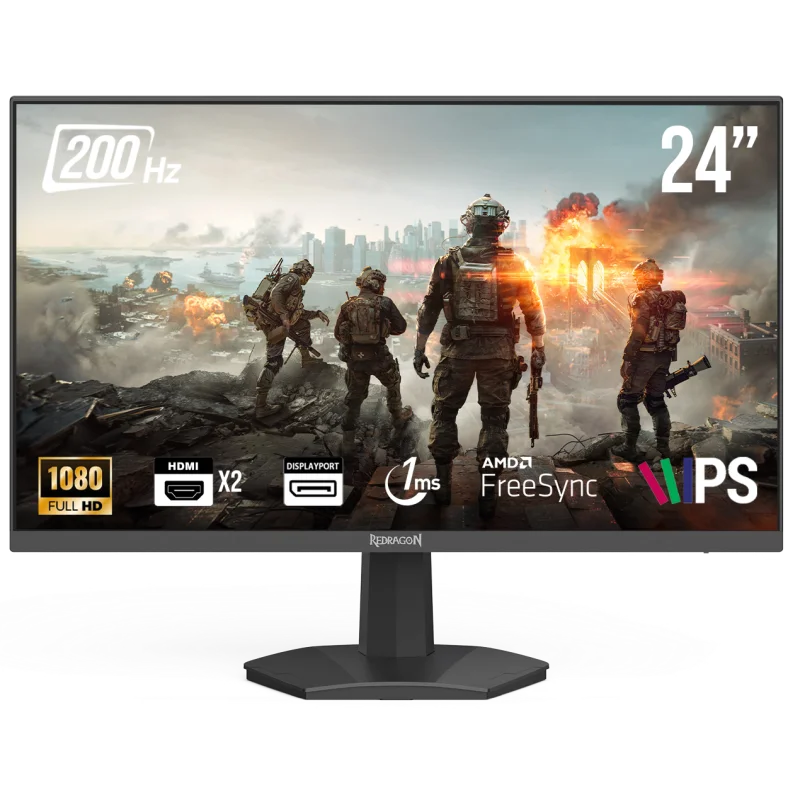 Ecran Gaming Redragon AZUR III 23.8" Full IPS / 200Hz / 1ms / Noir