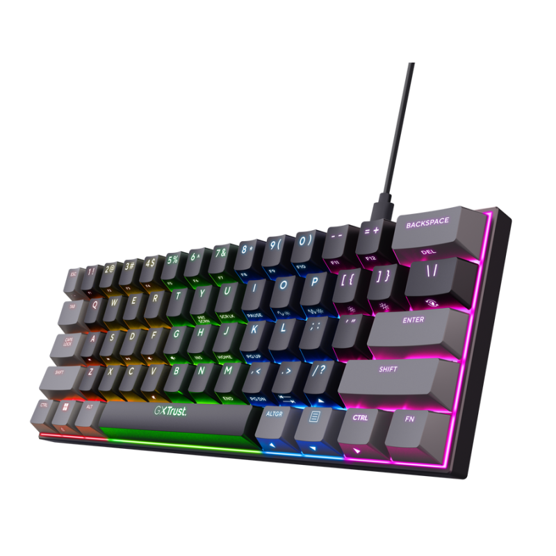 Mini Clavier Gamer Filaire Mécanique TRUST ACIRA GXT867 / Noir - Trust - photo 2