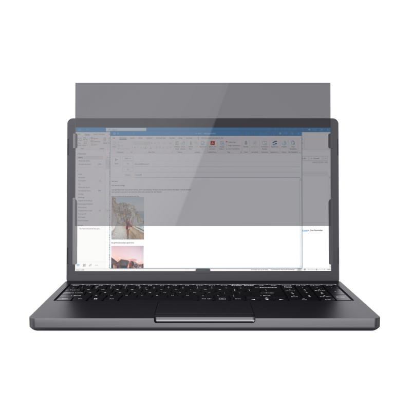 Filtre de confidentialité TRUST Primo pour ordinateur portable 15.6" / Noir - Trust - photo 2